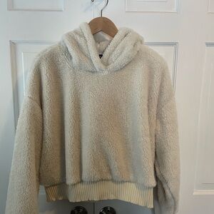 Gap Body EXTREMELY Cozy Cream Sherpa Hoodie *New with tags